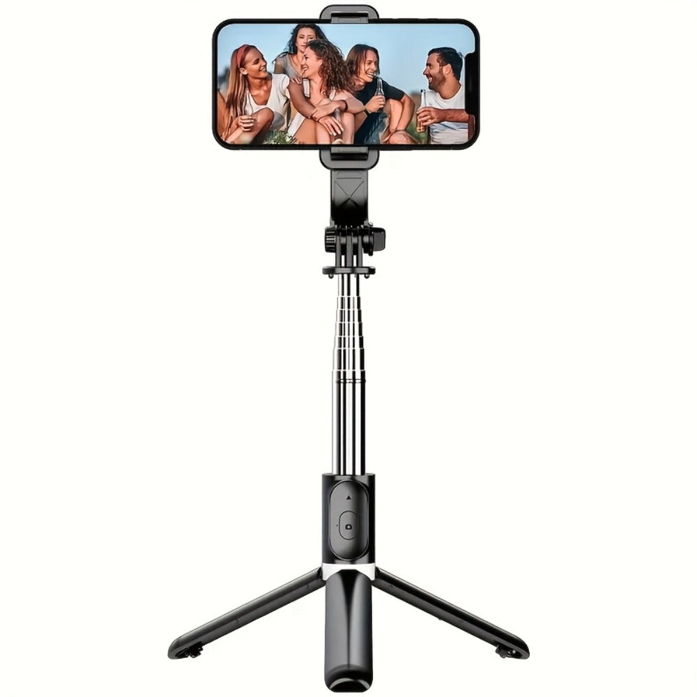 Portable Selfie Stick Tripod 40 Inch Floor Stand with Wireless Remote & Anti-Shake Base – Extendable Compact Phone Tripod for Travel Vlogging, TikTok Live, Outdoor Filming, iPhone & Android