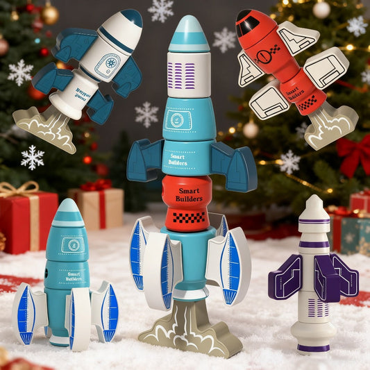 Magnetic Robot Building Toy, 33 Pieces with Storage Box for Kids Ages 3-5