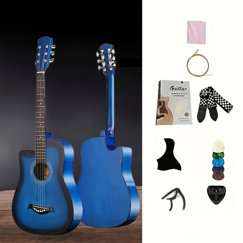 Acoustic Guitar shown in the Dark Blue option