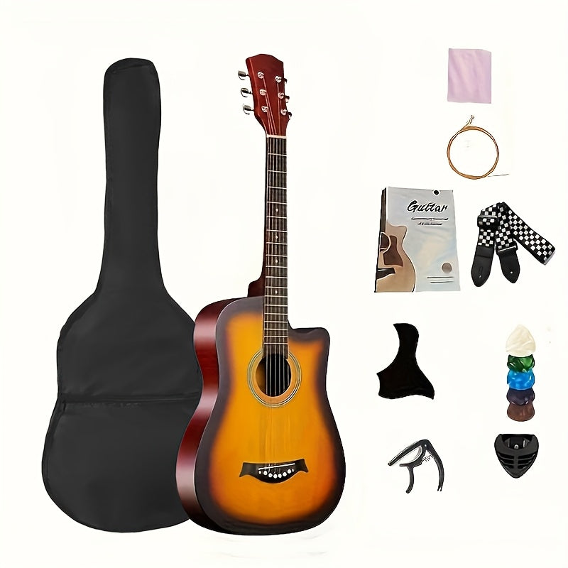 Acoustic Guitar shown in the Orange option