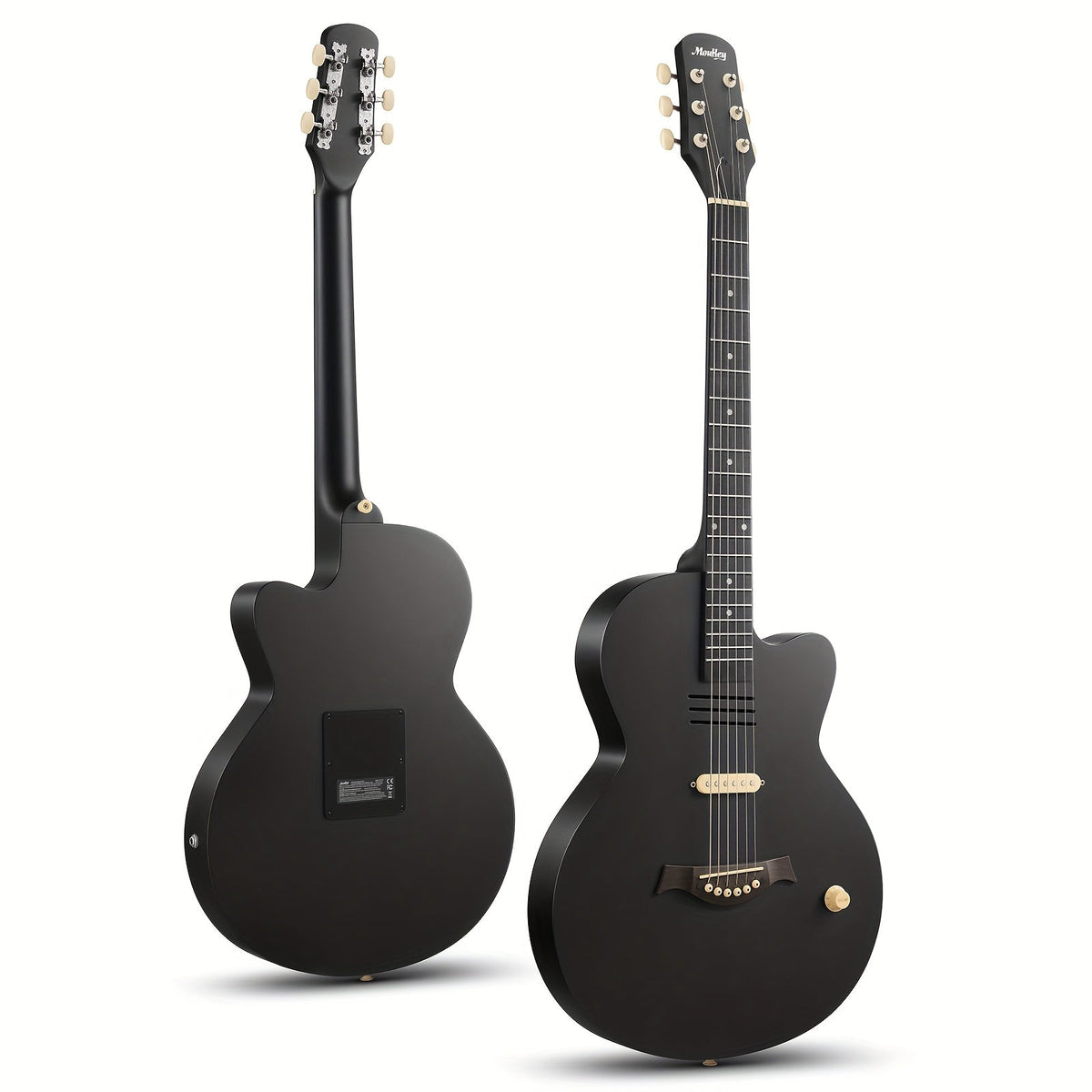 Acoustic Guitar shown in the Black option
