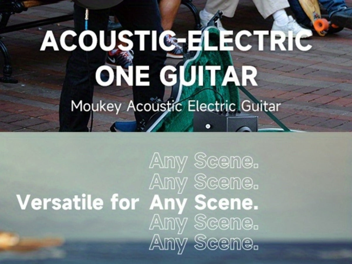 Acoustic Guitar, Portable, Starter, Kit for Lessons and Practice detail image - detail view 10