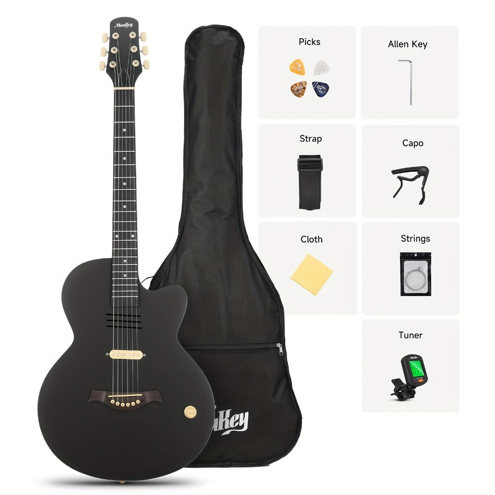 Acoustic Guitar, Portable, Starter, Kit for Lessons and Practice detail image