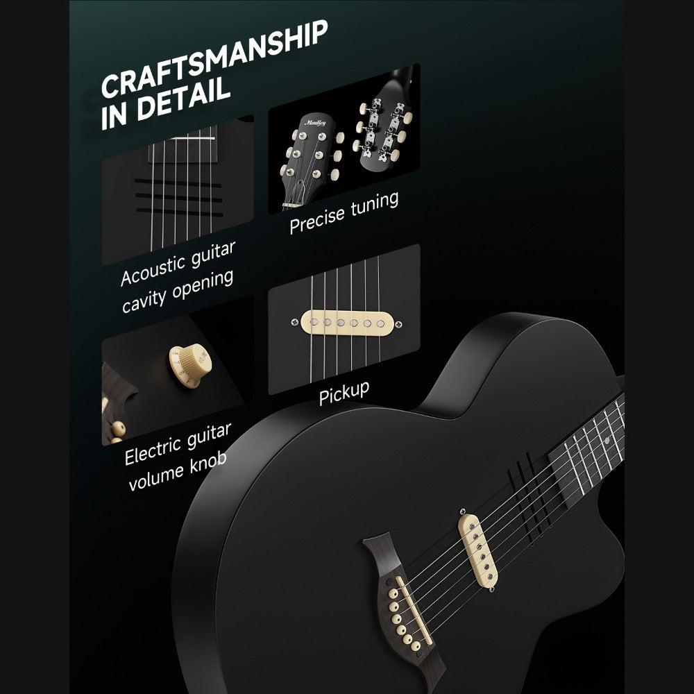 Acoustic Guitar, Portable, Starter, Kit for Lessons and Practice detail image - detail view 4