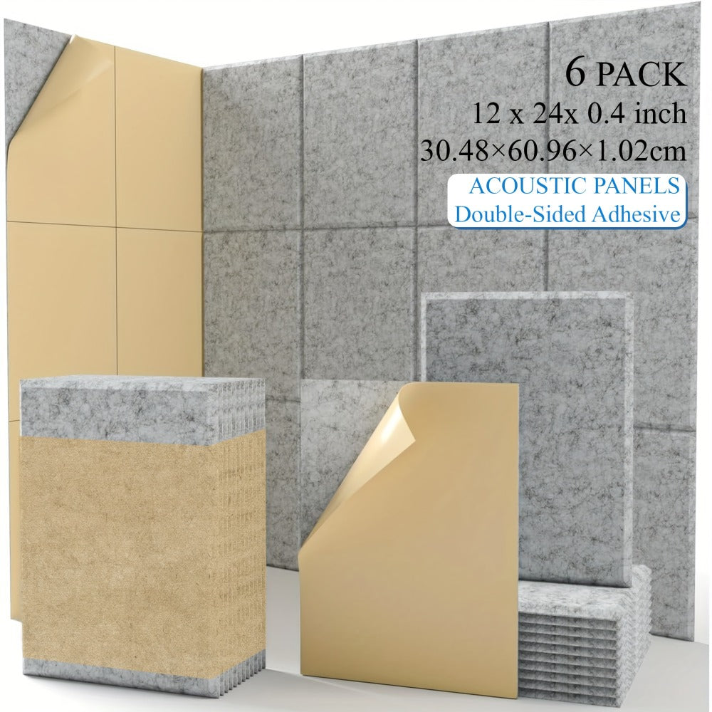 Acoustic Wall Panel, 12pcs, 6/12pcs for Reducing Room Reflections In Recording detail image - detail view 7