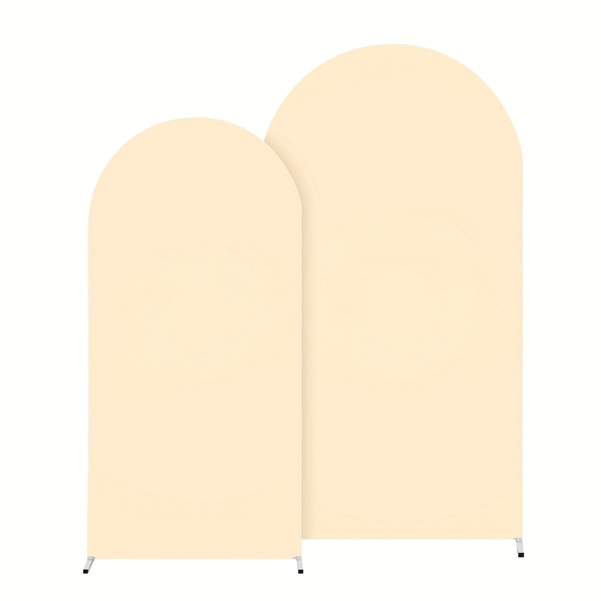 Spandex Arch Backdrop 2 Pack 6Ft x 6.6Ft Wrinkle-Free Stretch Photography Background with Bottom Zipper, Polyester Arched Cover Photo Prop for Wedding, Party, Gender Reveal & Birthday Decoration