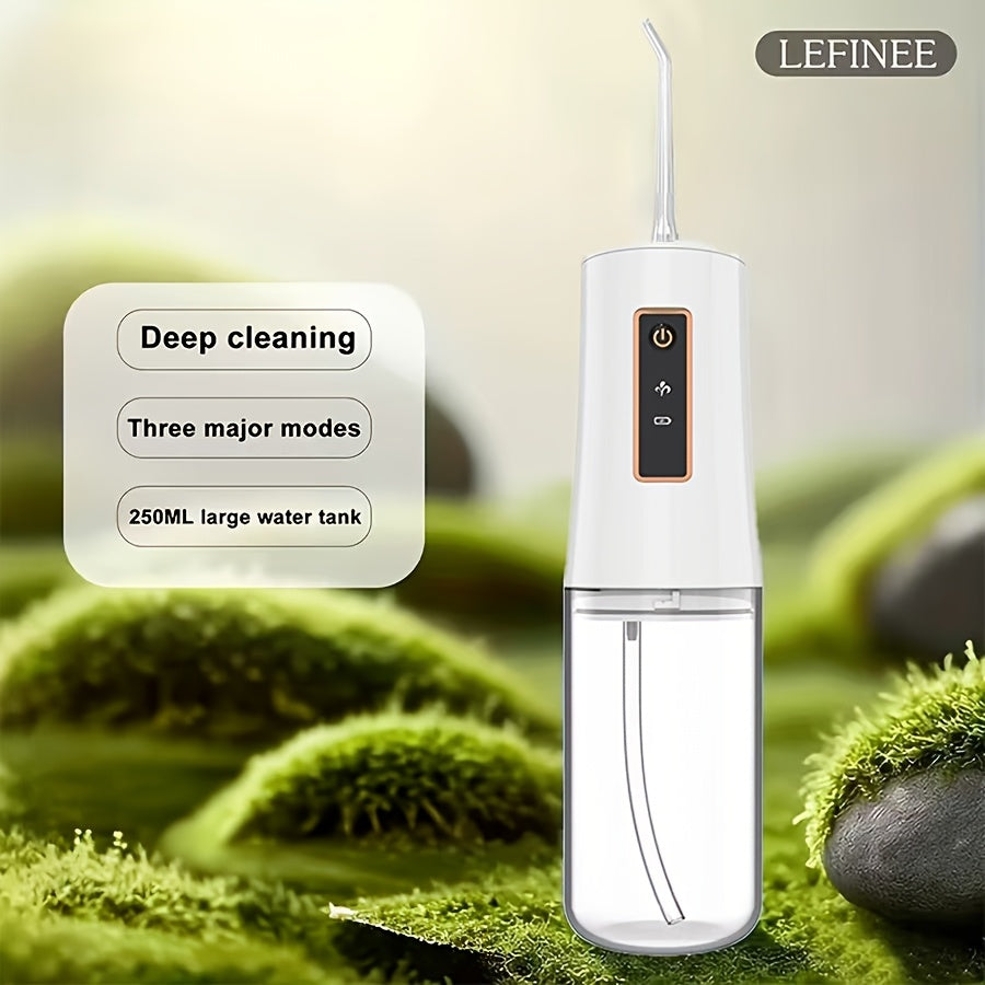 Water Flosser Oral Care Kit – 3-Mode Portable Electric Dental Cleaner, USB Rechargeable, 4-Function Nozzle, Tooth Whitening Device & Electric Toothbrush Set for Travel & Home Use