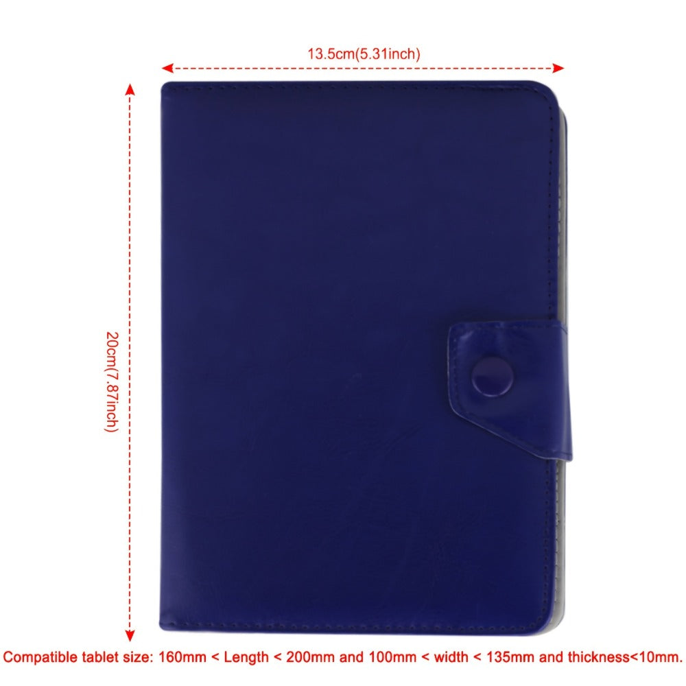 Tablet Sleeve Case 7 8 Inch Universal with Magnetic Closure, Soft Microfiber Interior Anti-Shock Stand Support, Protective Cover Compatible with Most Android Tablets & iPad Mini 7/6/5 – Multiple Colors Dark Blue Black Rose Red Green