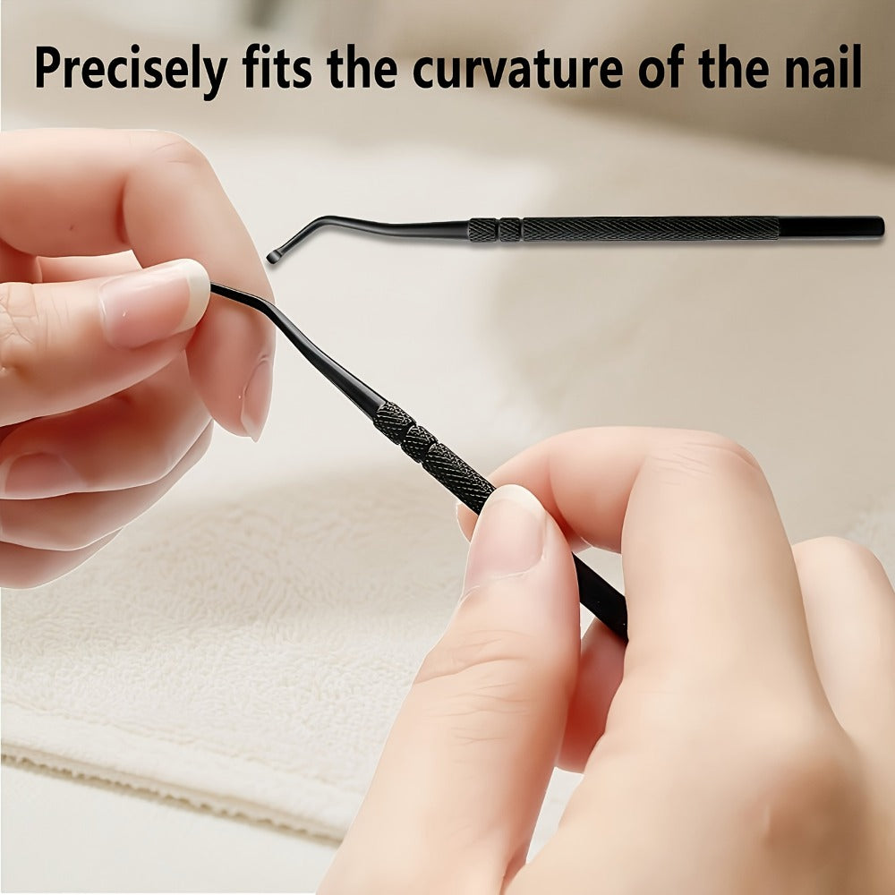 Nail Clippers Set 6 Piece Heavy Duty for Thick Toenails & Ingrown Nails – Ultra-Wide Slanted Blades Toenail Lifter Nail File Large Cutter, Ergonomic Pedicure Kit for Men Seniors