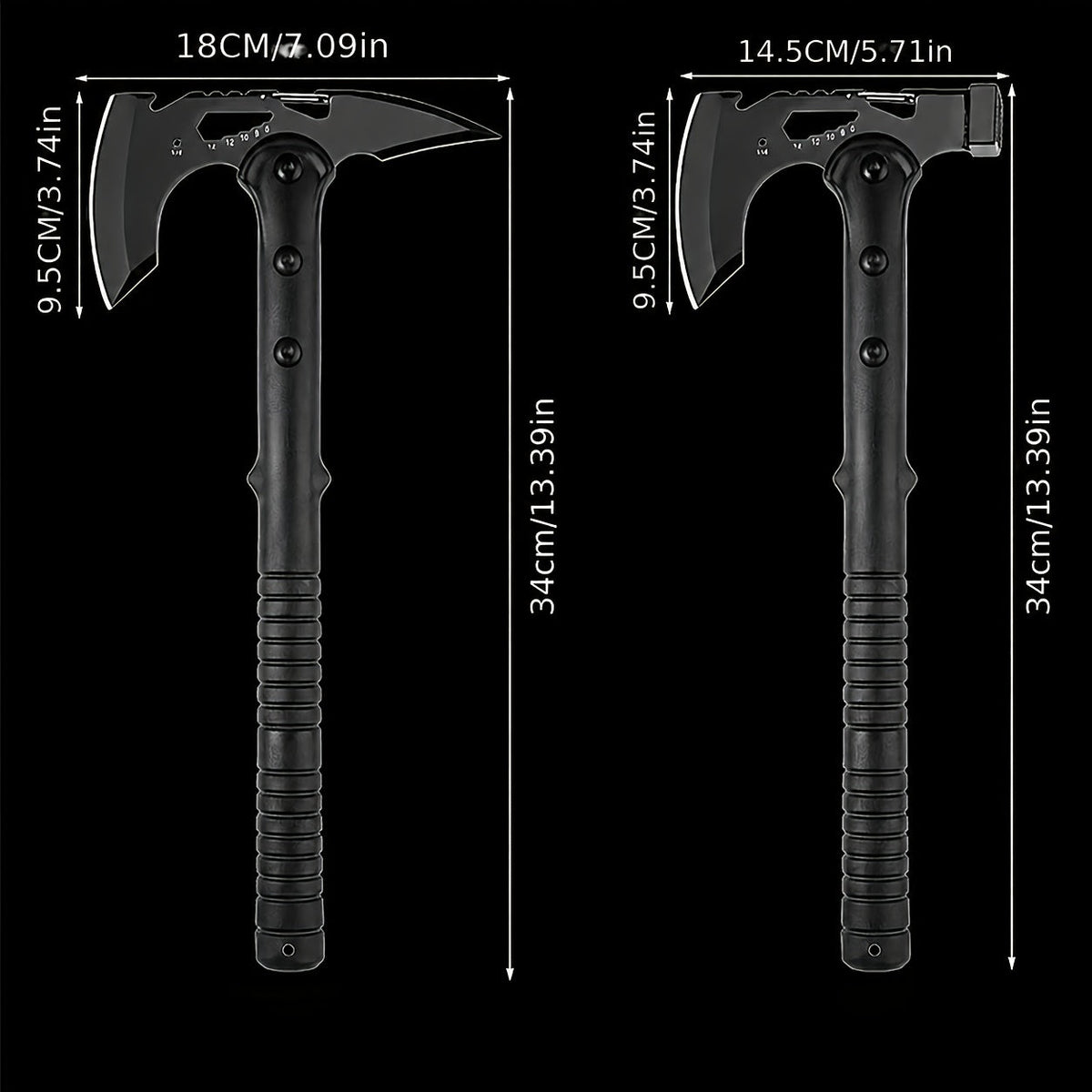 Camping Hatchet Axe with Saw – Tactical Survival Axe for Firewood Chopping, Logging & Hiking | Protective Cover Included