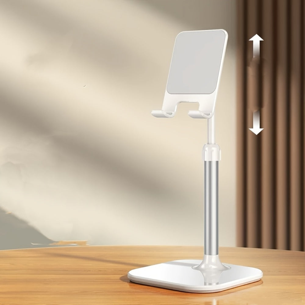 Adjustable Tablet Stand with Long Arm & Rotating Holder – Mechanical Cantilever Clamp Base Desk Mount for iPad, iPhone, Smartphone, Bedside & Office Use, 360° Flexible Phone Cradle