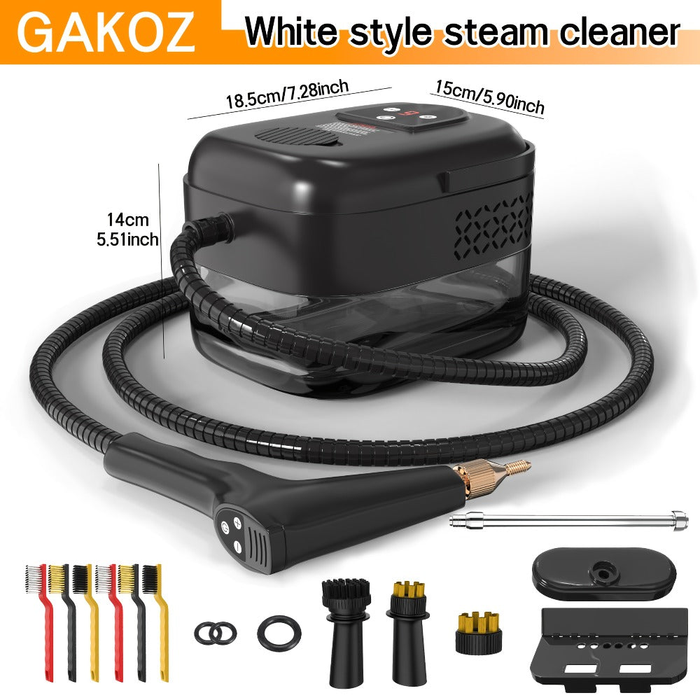High Temperature Pressurized Steam Cleaner Handheld Portable Steam Cleaning Machine Set with Brush Heads & Glass Scraper - Multi-Surface for Kitchen, Bathroom, Furniture, Car & Tile Grout, Multiple Colors