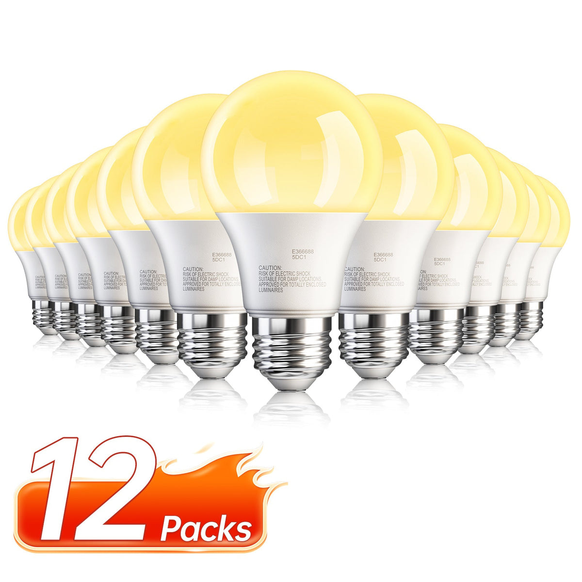A19 LED Bulb 9W 800 Lumens 60W Equivalent 12 Pack – E26 Base 80+ CRI Non-Dimmable Energy Efficient, Daylight 5000K Neutral 4000K Soft 3000K Warm White 2700K for Bedroom Office Study Home Lighting