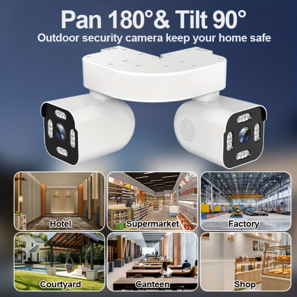 5MP Dual Lens PTZ WiFi Security Camera 360° with AI Motion Detection – Xparkin Full Color Night Vision, Sound & Motion Alerts, Easy Install for Home, Hotel & Commercial Use