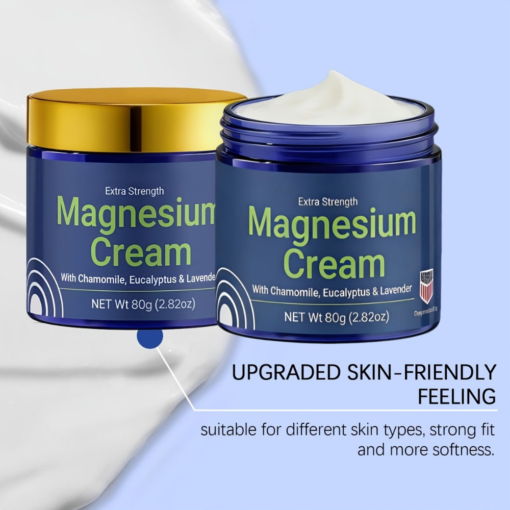 Magnesium Deep Hydration Body Lotion 2-Pack — Fast Absorbing Non-Greasy Moisturizing Cream for Dry Skin, Skin-Friendly Formula for Office Workers Athletes Seniors Daily Body Care
