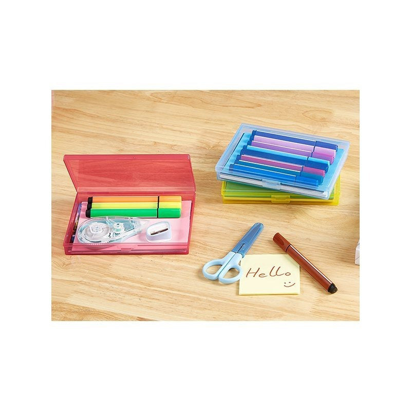 4x6 Photo Storage Box with 14 Inner Photo Keeper Cases Holds 1400 Photos Clear Plastic Photo Organizer with Lids Label Stickers BPA-Free for Cards Pictures Stamps Craft Office Supplies