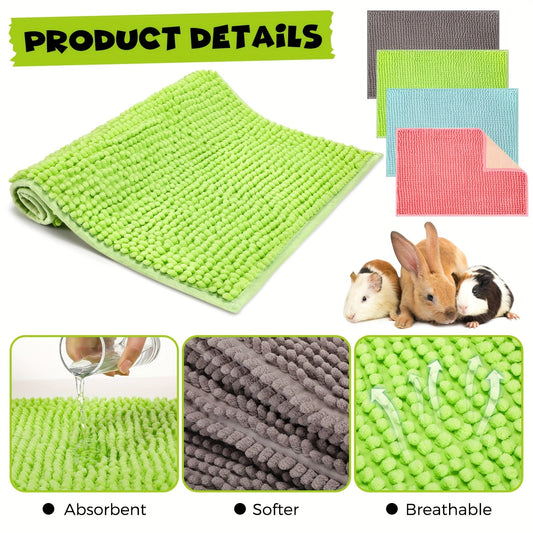 Guinea Pig Cage Liners, Reusable Absorbent 16 x 12-Inch Mats, 8-Pack