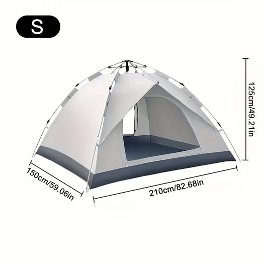 Pop-Up Camping Tent with Fiberglass Poles, Oxford Cloth and Four Model Options