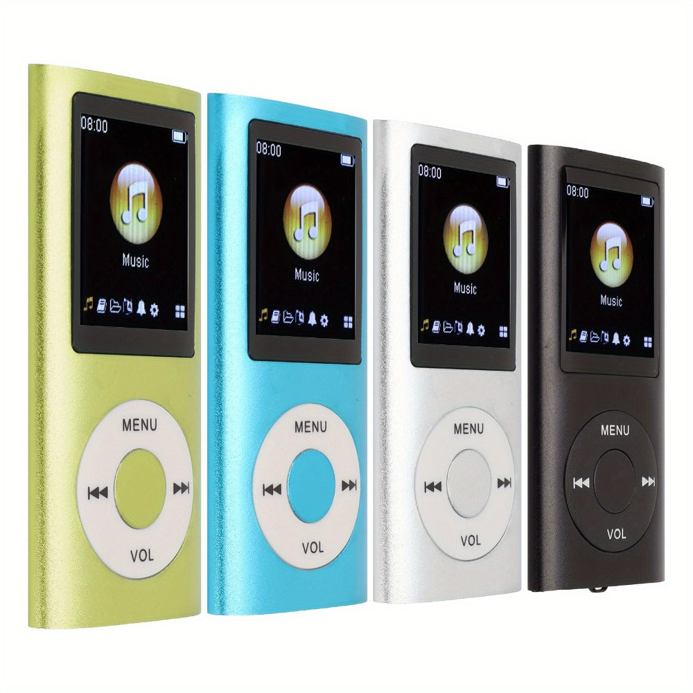 MP3 Player 8-Hour Battery 64GB Lossless FLAC, Slim 1.8 Inch LCD Aluminum Alloy Portable Music Player, Supports MP3 WMA FLAC APE, Playlist Shuffle Sleep Mode, TF Micro SD Card, Earphone & Cable Included