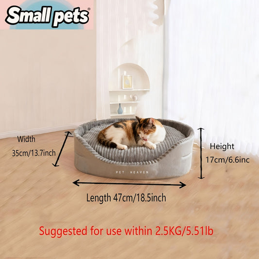 Dog Bed with Removable Washable Cover, M–XXL and Separate Replacement Pad Options
