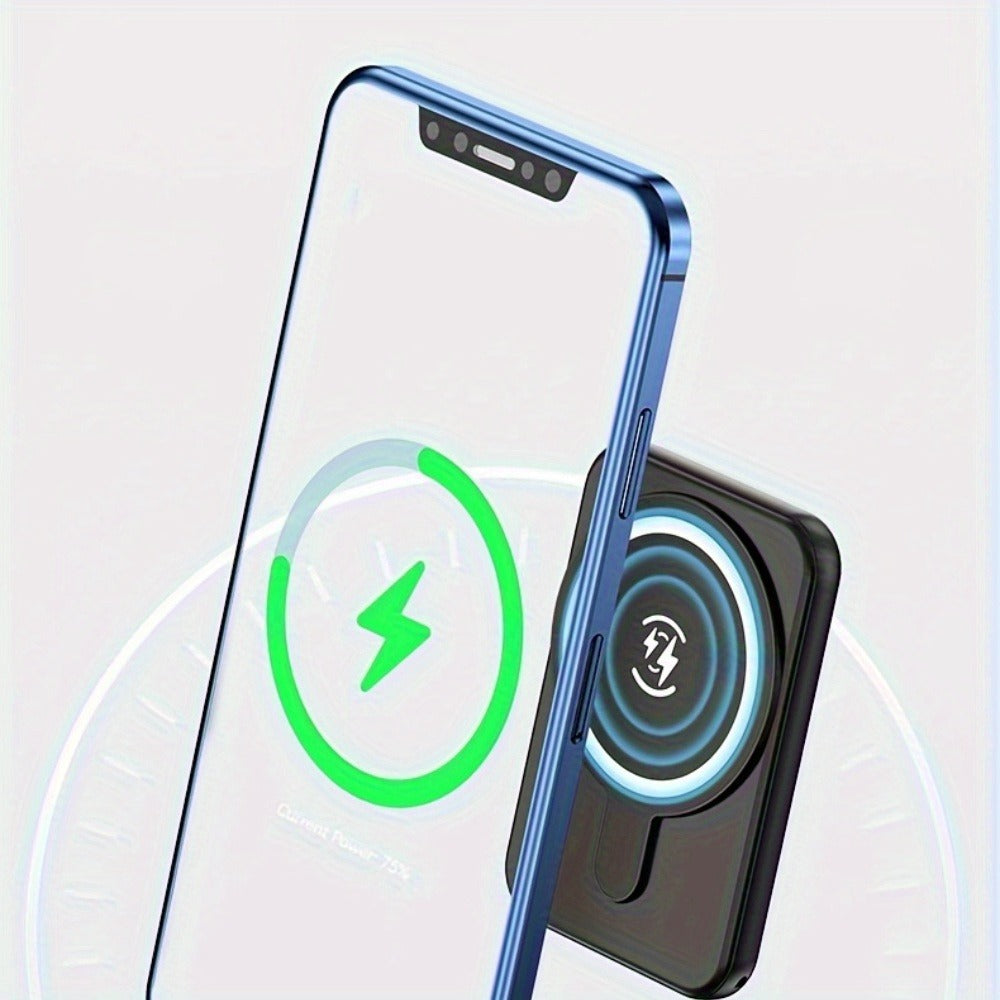 Ultra-Thin MagSafe Compatible Power Bank 12900mAh – Magnetic Wireless Portable Charger, 20W Wired Fast Charging Battery Pack with USB-C Cable for iPhone 17 16 15 14 13 12 Samsung Android