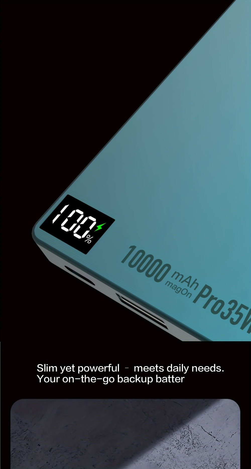 35W USB-C PD Magnetic Power Bank 10000mAh MagSafe Compatible, 30W QC 3.0 Wireless Fast Charging Portable Charger with PPS Support for iPhone 17 16 15 14 13 12 Android Samsung Galaxy