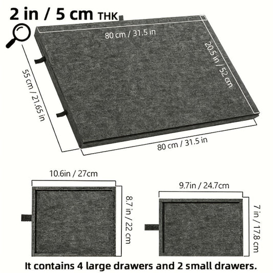 Jigsaw Puzzle Board for 1000 Pieces with Tilting Stand, Protective Lid & 6 Sorting Drawers