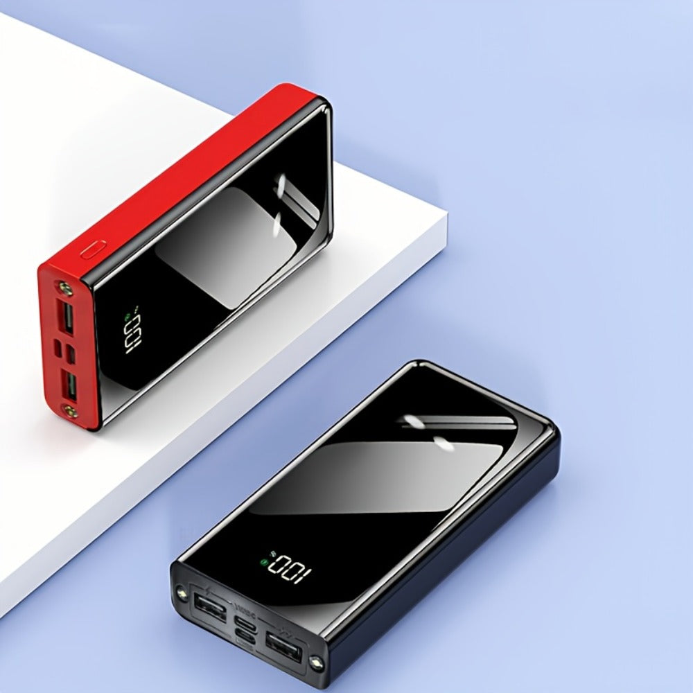 50000mAh Power Bank 22.5W Two-Way Fast Charging – Smart Digital Display LED Camping Light Large Capacity Portable Battery Pack for iPhone Android Tablet Outdoor Travel Emergency