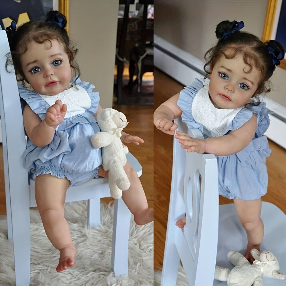 20-Inch Reborn Baby Doll with Implanted Eyelashes and Painted Details