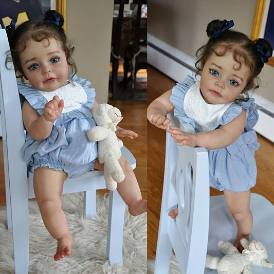 20-Inch Reborn Baby Doll with Implanted Eyelashes and Painted Details