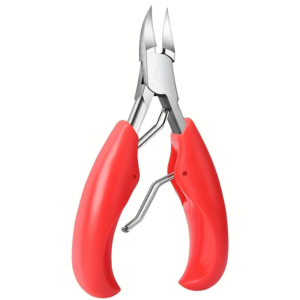 Toenail Clippers for Thick Nails & Ingrown Toenails 3 Pack Sharp Curved Blade Surgical Steel — Double Spring Ergonomic Podiatrist Nail Clipper for Men Women Seniors, Professional Pedicure Tool