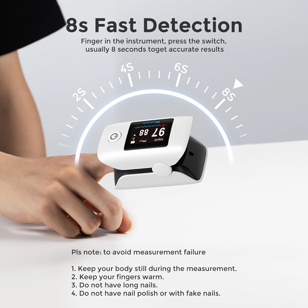 Blood Pressure Monitor Wrist Cuff with Oximeter Fingertip – Digital BP Machine Home Use, 120 Memory, Portable Case & Battery Included, Fully Automatic Hypertension Tracker