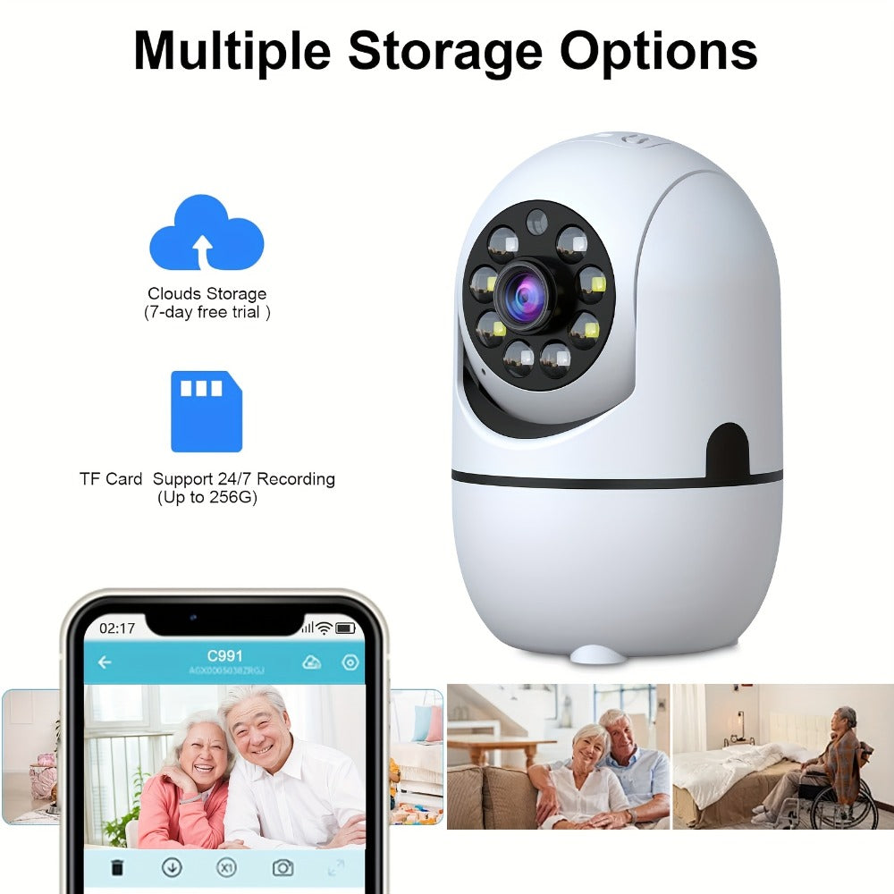 Indoor Security Camera 4 Pack Alexa Compatible 355 Pan Tilt Night Vision Motion Detection Two-Way Talk Baby Pet Monitor Dual Band 2.4G 5GHz WiFi Cloud 256GB SD Card