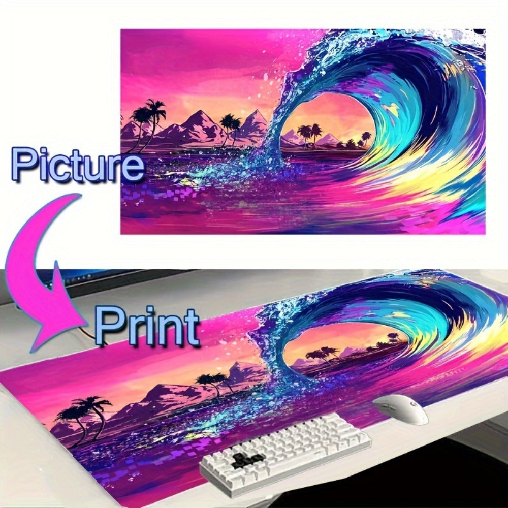Custom Photo Mouse Pad Large Personalized Desk Mat Print Your Own Image or Text Non-Slip Base Extended Size for Office Gaming Home Unique Gift for Gamers Professionals