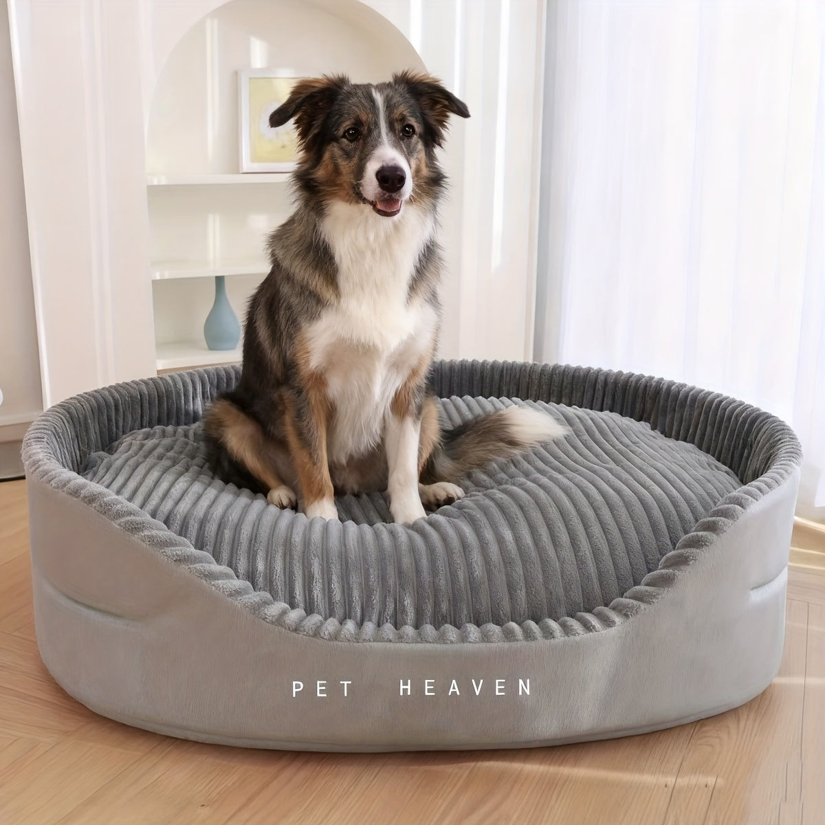 Large Dog Bed Washable Orthopedic Pet Bed – Machine Washable, Bite Resistant, Anti-Slip, All Season Comfort for Medium & Large Dogs, Removable Cover
