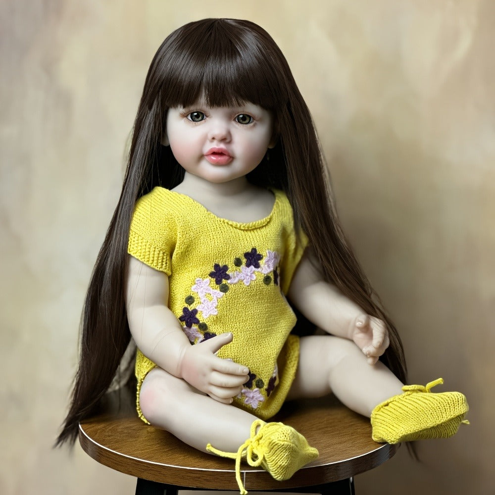 22-Inch Princess Toddler Reborn Doll with Full Vinyl Body