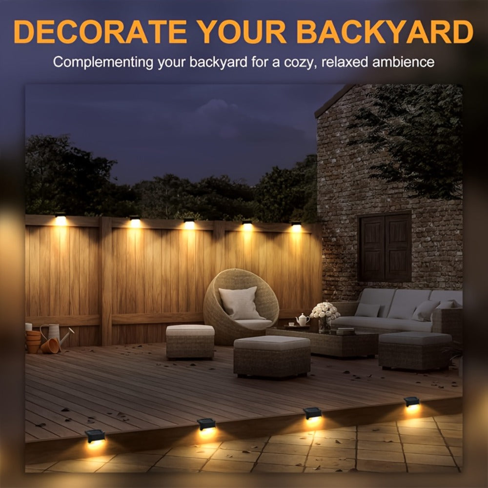 Solar Deck Lights Outdoor 20/30 Pack IP44 Waterproof Warm White LED Step Lights for Stairs Fence Patio Garden Pathway Courtyard Landscape Decoration - Black White Brown Available