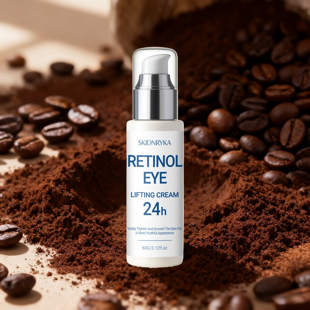 Eye Cream for Dark Circles & Puffiness 2 Pcs - Firming Hyaluronic Acid Eye Gel with Collagen Retinol Caffeine, Anti-Aging Under Eye Treatment for Tightening Smoothing Hydration Women