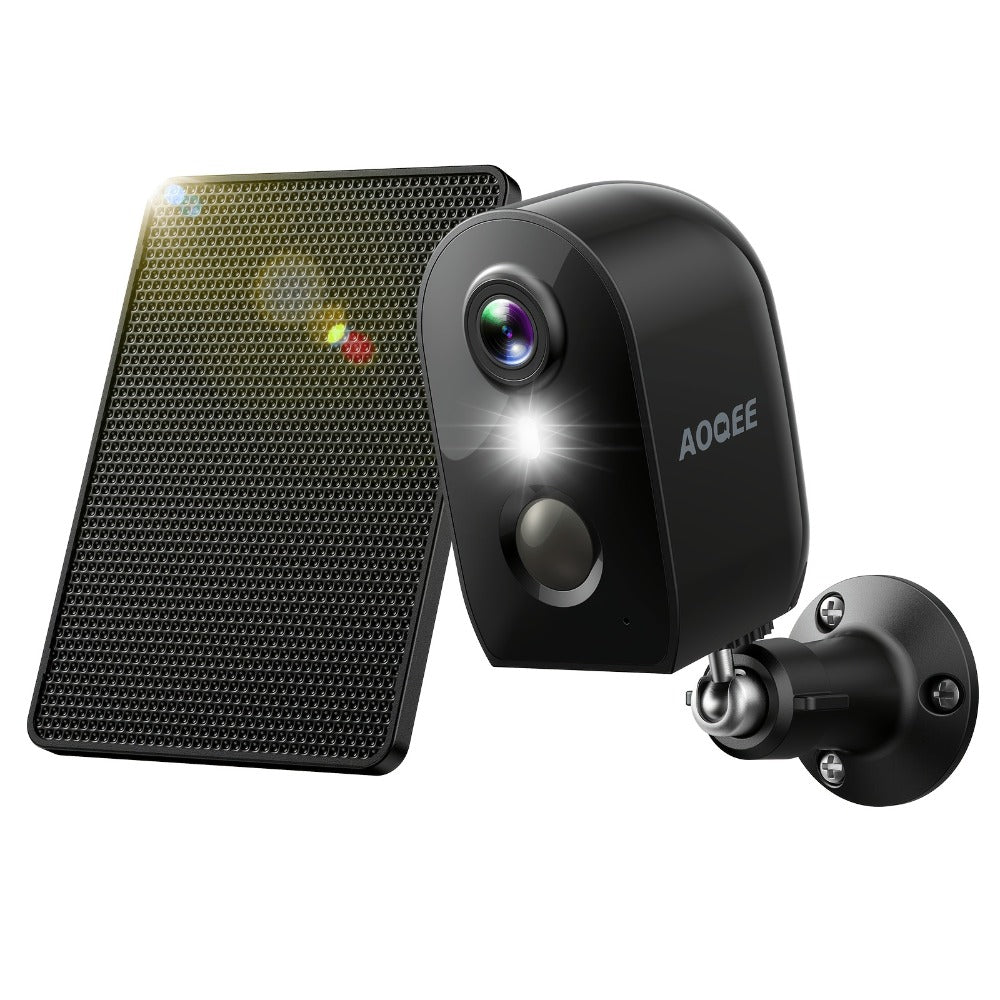 Wansview 2K Solar Outdoor Security Camera, Alexa & Google Home Compatible, Dual Night Vision Color & IR, PIR AI Human Body Detection, IP65 Weatherproof, SD & Cloud Storage – Wire-Free Smart CCTV