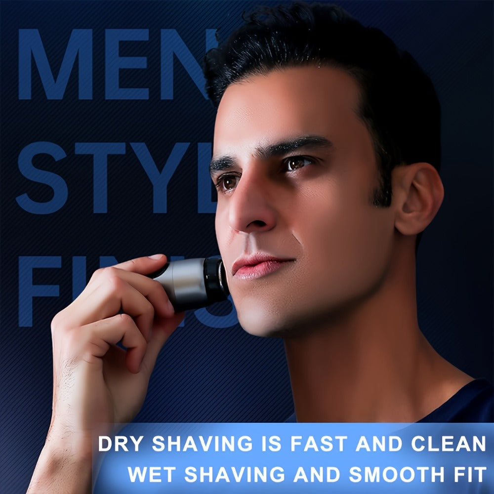 Mini Electric Shaver USB Rechargeable Portable Pocket Size Travel Razor 1200mAh Battery Cordless Face Shaver for Men & Women Gift Purple Black Gray Green
