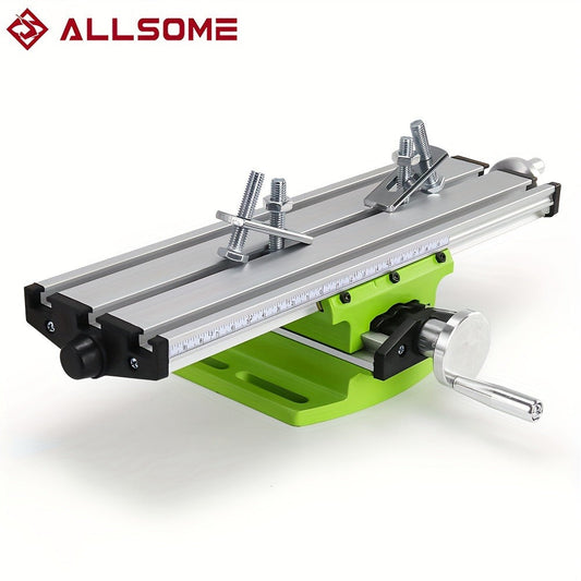 Cross Slide Table BG-6300, 300 × 90 mm Aluminum Alloy X-Y Worktable for Drilling and Milling