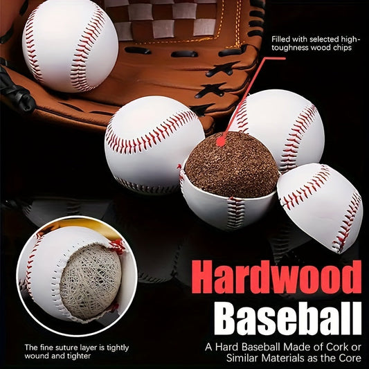 Baseball Practice Balls, White 12-Pack for Batting, Pitching and Catching Drills