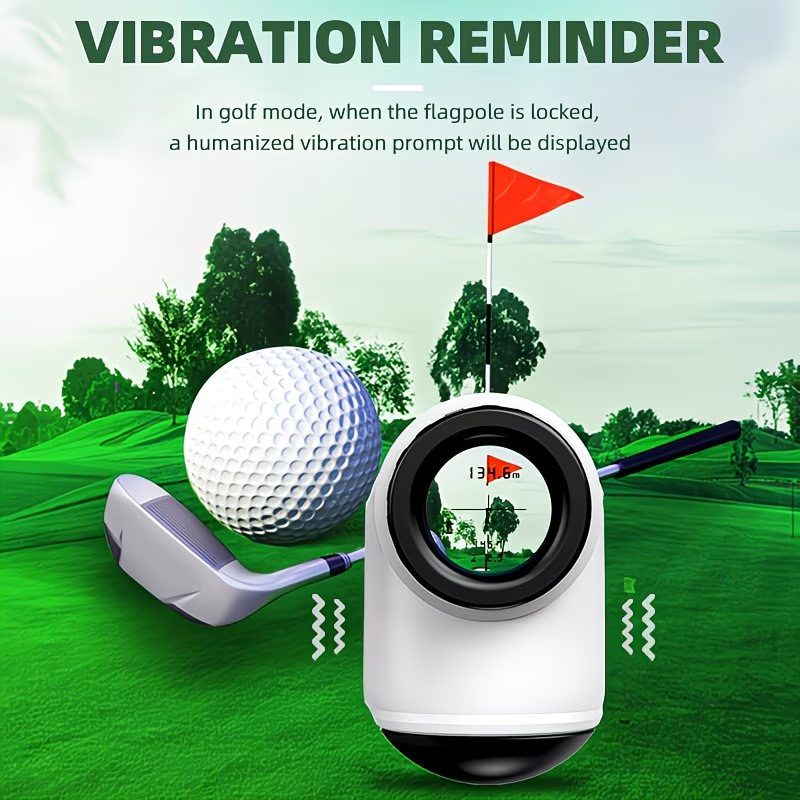 Golf Laser Rangefinder 1000 Yards with Touchscreen & English Voice - 6X Magnification, Slope Compensation, USB Rechargeable, Scanning Mode, Unit Switching, Zipper Case Included, Accurate Distance Measurement for Golfers of All Levels