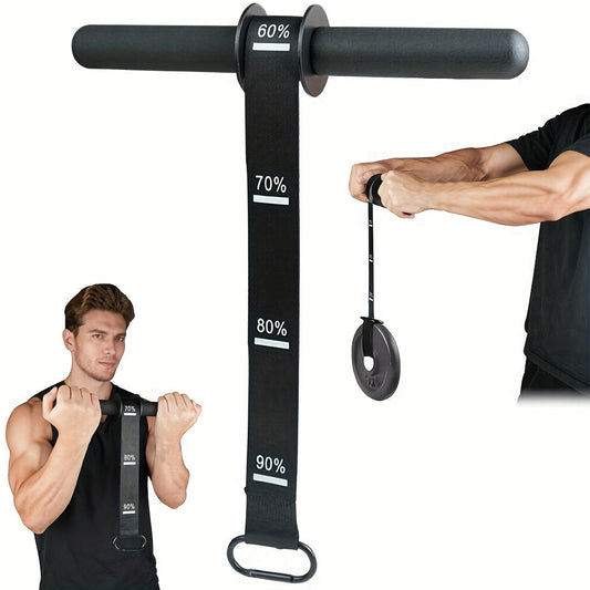 Forearm Strengthener Bar for Wrist and Grip Training, Iron, Black