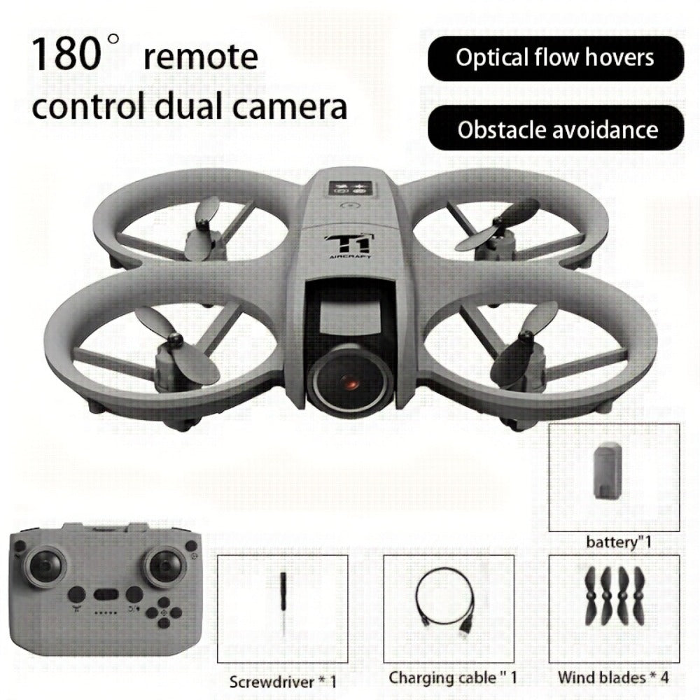 RC Drone with 4K Camera Dual Batteries Optical Flow Auto Hover Anti-Collision One-Key Return WiFi FPV Real-Time Video | Long Endurance Remote Control UAV for Kids Adults Beginners | Birthday Gift