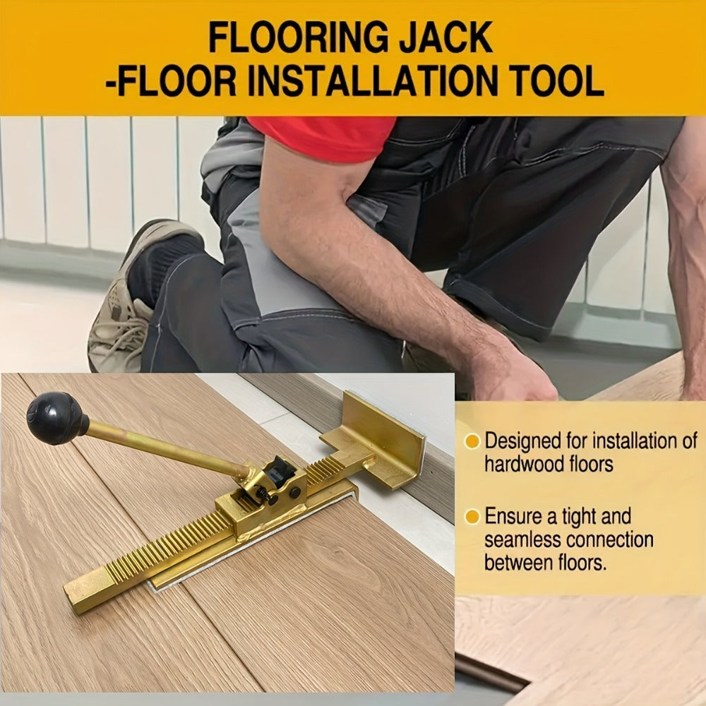 Hardwood Flooring Jack & Positioning Tool for Installing & Straightening Hardwood Floors – Professional Floor Installation Tool for Tongue & Groove, Laminate & Engineered Wood Flooring