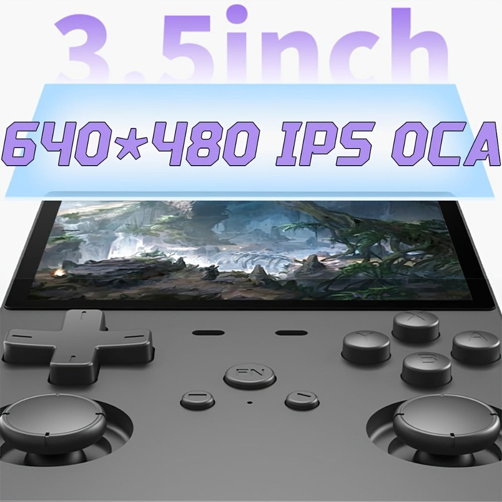 Linux Open Source Handheld Game Console L35 – 3.5 Inch IPS HD Display, Classic Emulators, Ultra-Long Battery Life, Multiple Setup Support, 64GB/128GB Storage, Perfect Holiday & Birthday Gift for Gamers