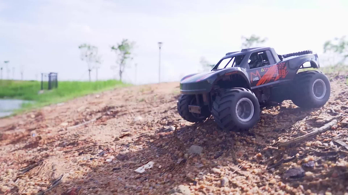 Amphibious RC Car 1:16 Scale 4WD, Waterproof Monster Truck or Pickup, 2 Batteries