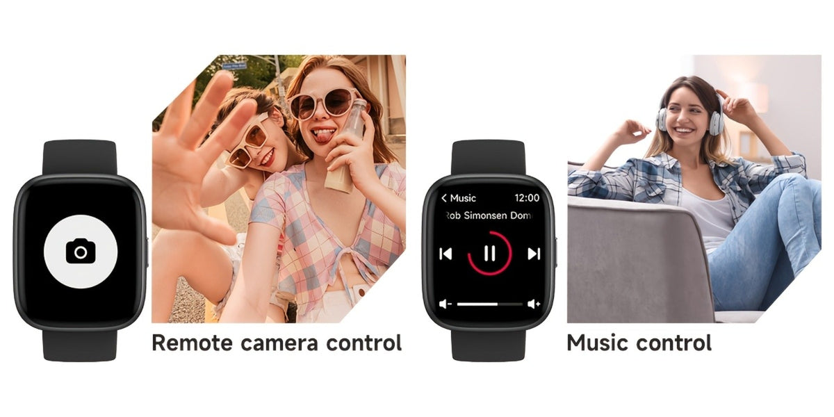 Alexa Built-in Waterproof Smartwatch 1.83" HD – Wireless Calling, 100+ Sport Modes, Heart Rate SpO2 Sleep Tracker, Optional Woven Strap – Unisex Black Green Purple Pink Gold White iPhone & Android