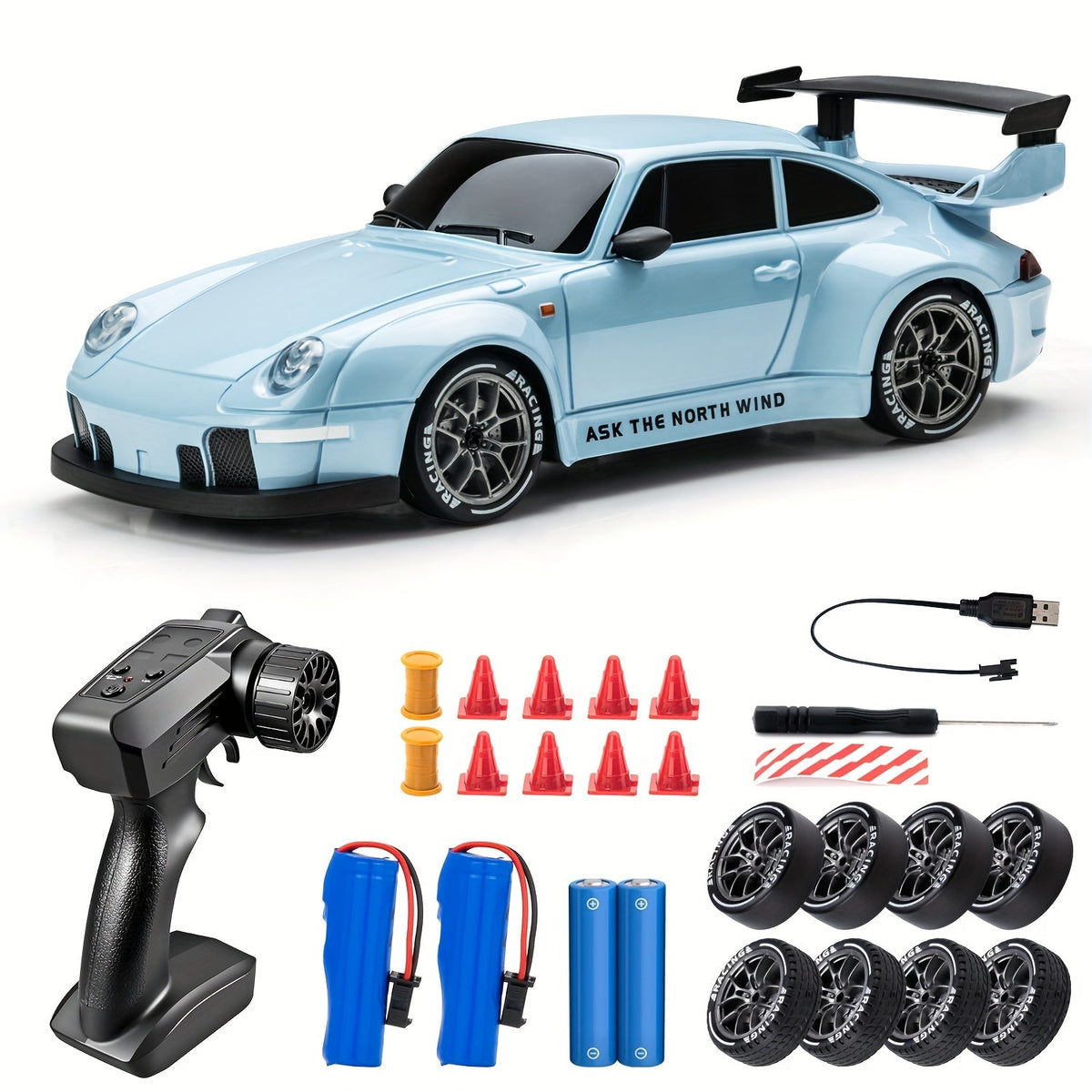 Drift RC Car 1:24 Scale S814, 360° Spin Remote Control Stunt Car in 5 Colors